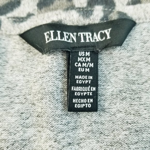 Ellen Tracy Soft Animal Leopard Print Sweatshirt - Picture 8 of 16